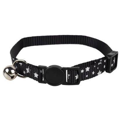 Collar Con Cascabel Gatos Negro 1 Cm X 32 Cm_0