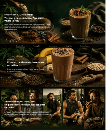 Proteína De Cáñamo Bio - 500g | Proteína Vegetal Ecológica Vegana Para Batidos Y Repostería, Sin Azúcares Añadidos_5