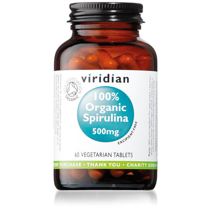 100% Spirulina Biológica 500 mg 60 cápsulas