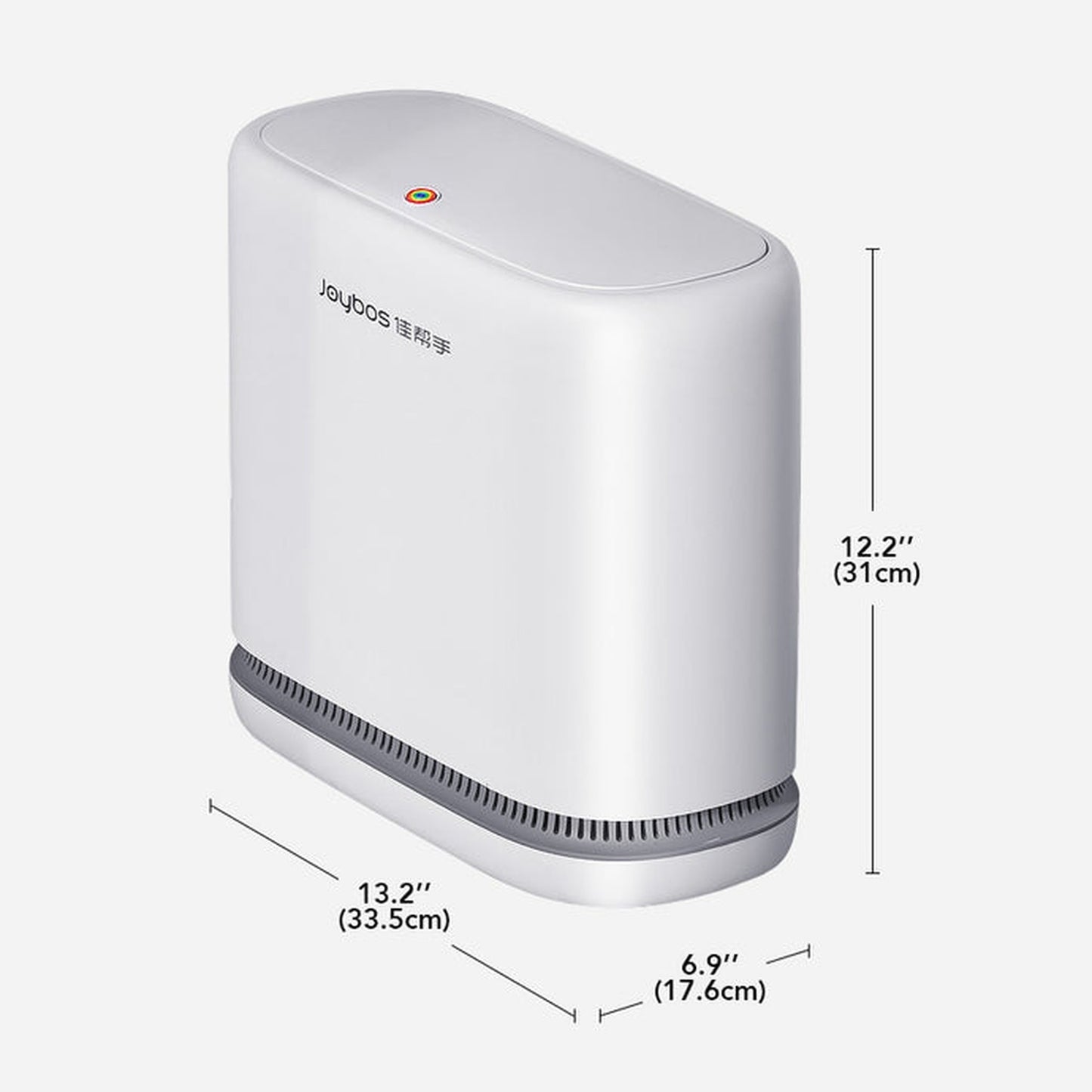 Joybos - Bote De Basura Con Tapa Superior A Presión Para Baño 12,5l_4