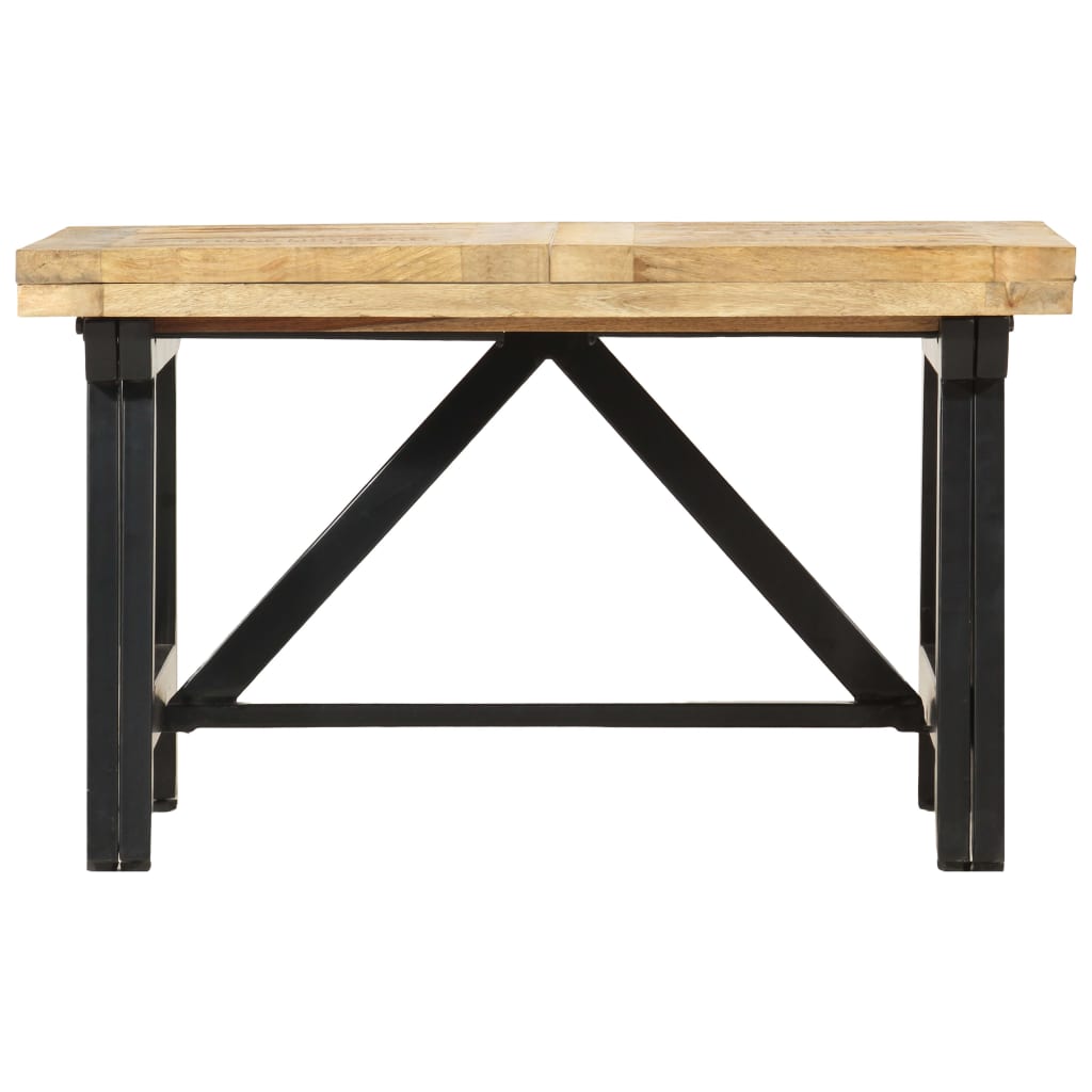 Mesa De Centro Extensible Madera Maciza De Mango 160x70x45 Cm_2