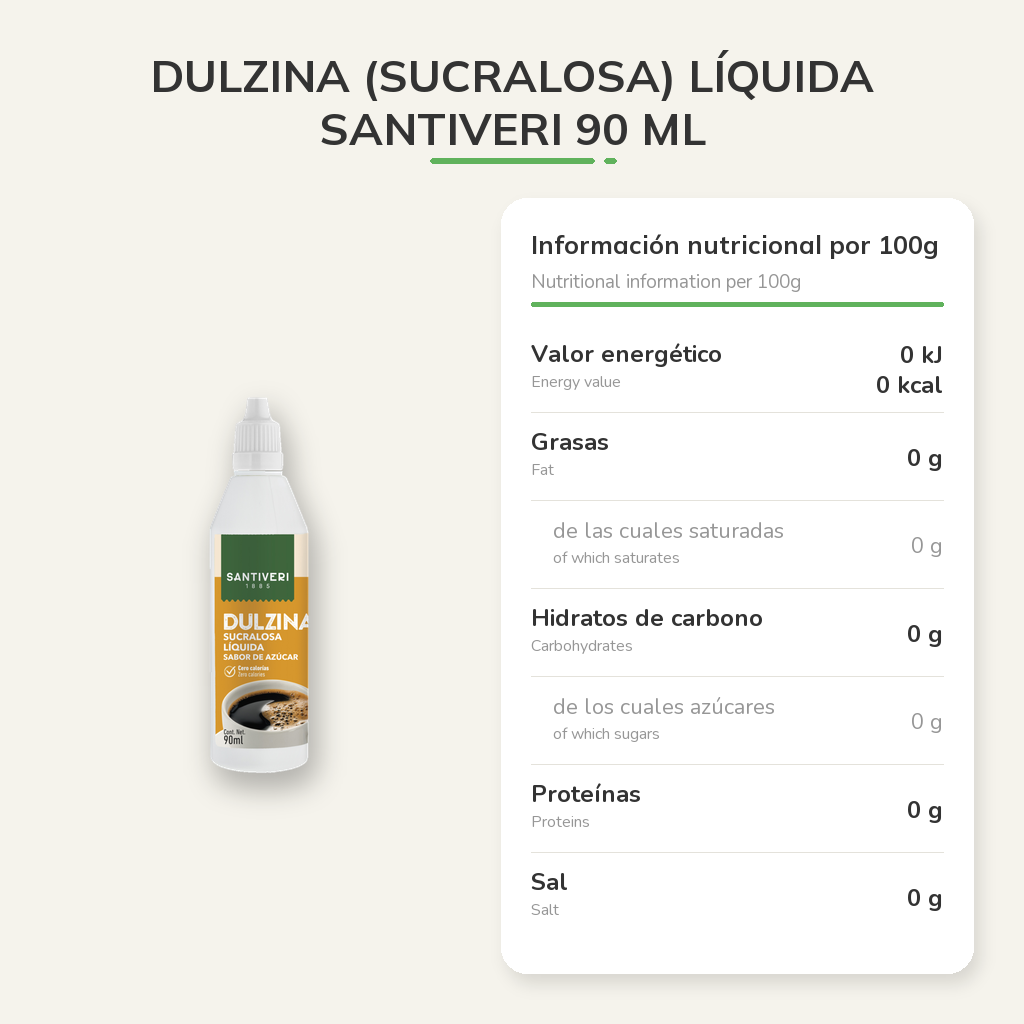 Información nutricional