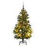 Vidaxl Árvore de Natal Artificial Com Dobradiças 150 Led E Bolas 150 Cm
