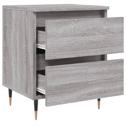 Mesita De Noche 2 Uds Madera Ingeniería Gris Sonoma 40x35x50 Cm_4