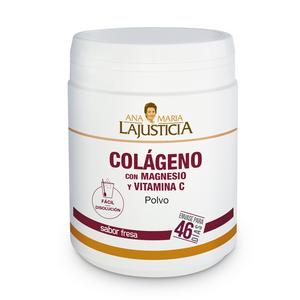 Colagénio com Magnésio + Vitamina C - 350 Gr Morango Lajusticia