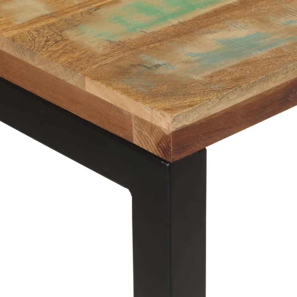 Mesa Consola Madera Maciza Reciclada 110x35x75 Cm_3