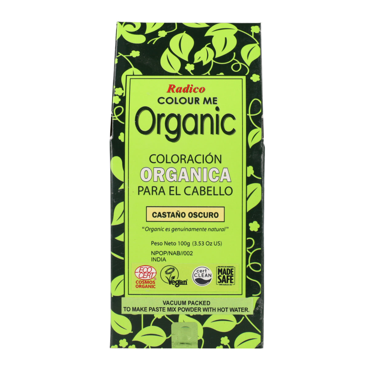 Corante Vegetal Radico Castanho Escuro 100 g