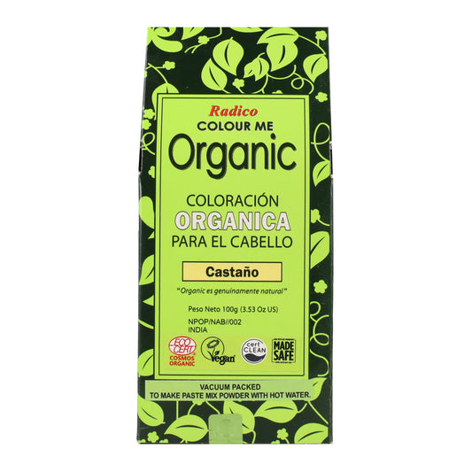 Tinta Vegetal para Cabelo Radico Castanho 100g