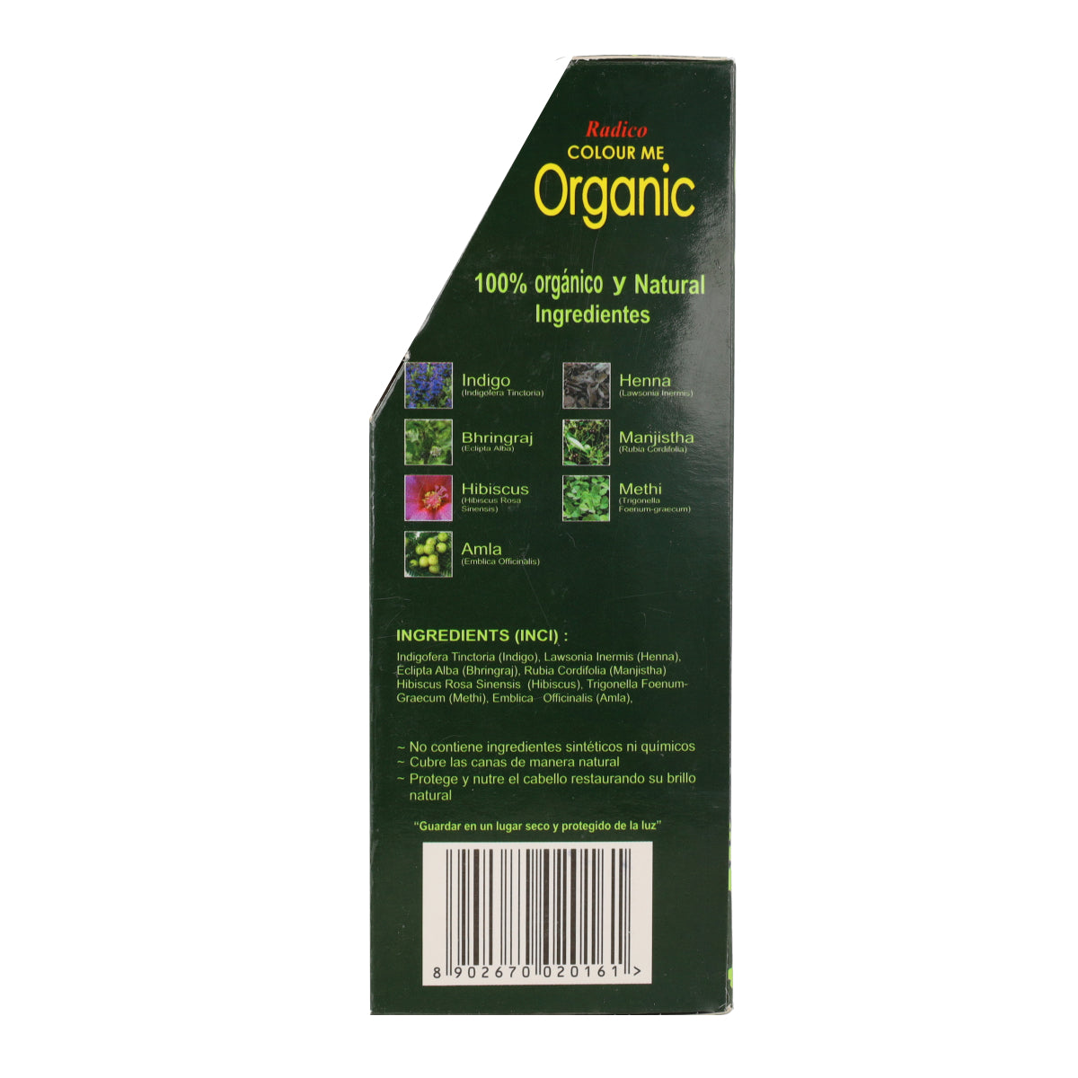 Tinta Vegetal para Cabelo Radico Castanho 100g