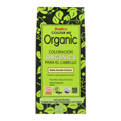 Corante vegetal loiro dourado acobreado Radico 100 g