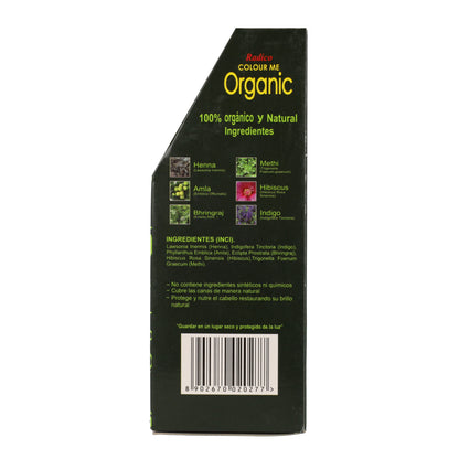 Tinta capilar vegetal castanho avermelhado Radico 100 g