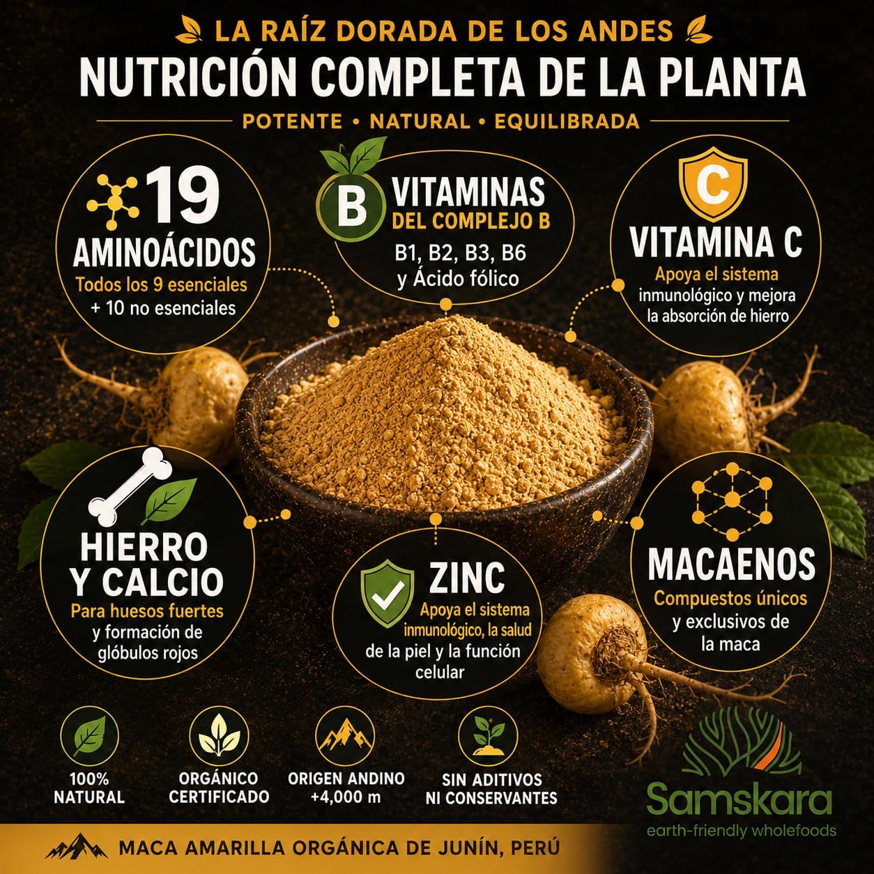 Maca En Polvo Bio - 4kg | Superalimento Ecológico Vegano Para Batidos, Smoothies Y Zumos, Sin Azúcares Añadidos_5