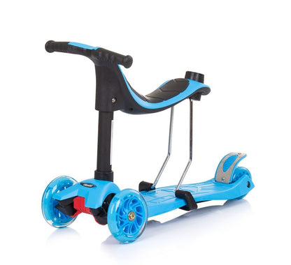 Patinete Infantil 3 En 1 Multi Plus Con Asiento Y Mango Parental Blue_2