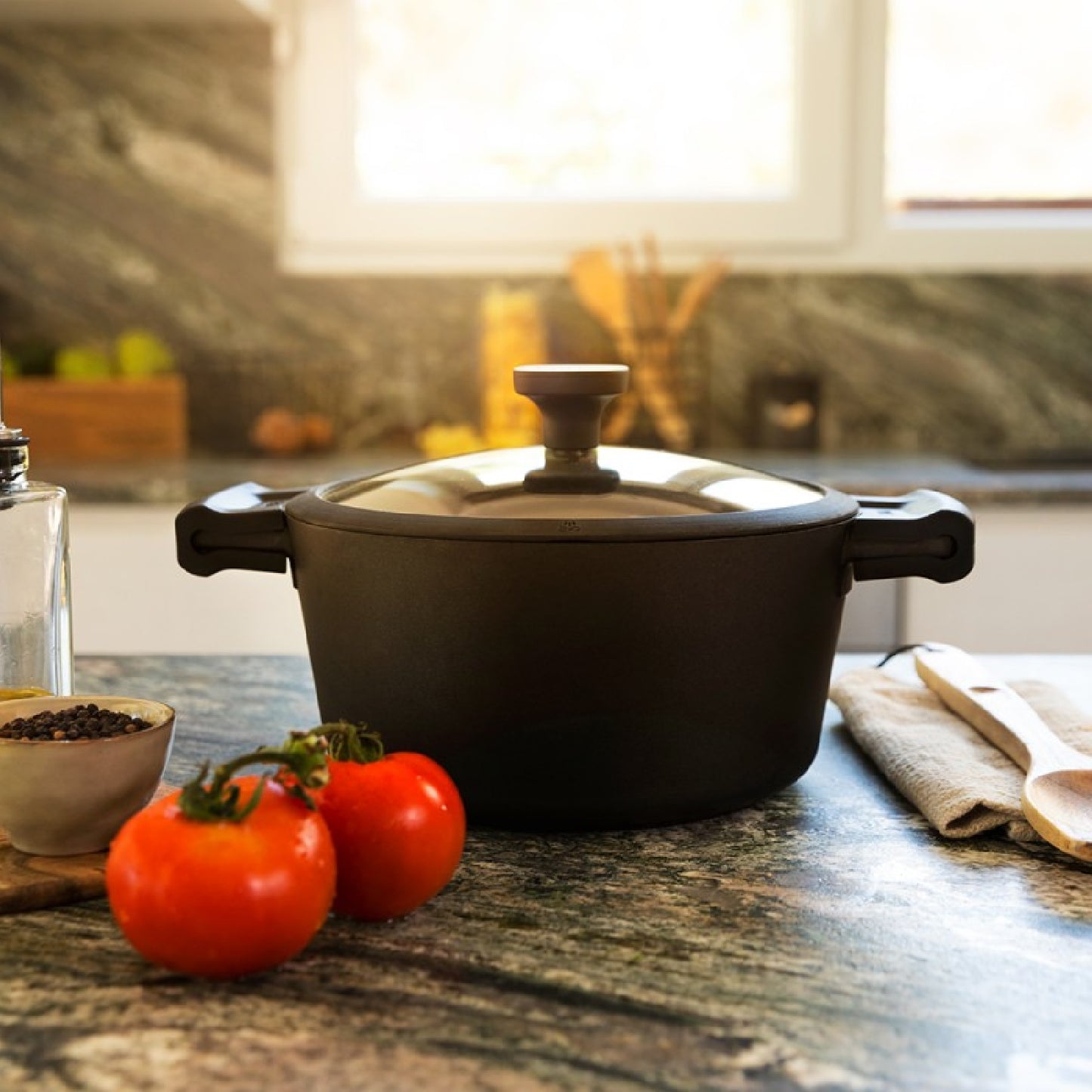 Olla Polka Experience 24 Pot Titan. Diámetro 24 Cm, Aluminio Fundido, Revestimiento Antiadherente Teflon Select, Apto Para Todo Tipo De Cocinas Y La_3