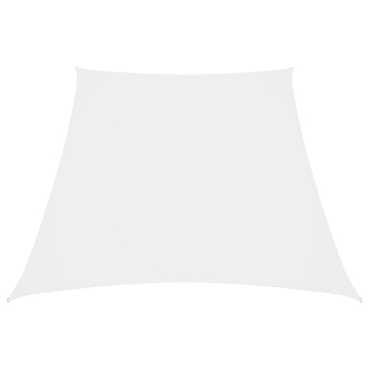 Vidaxl Toldo De Vela Trapezoidal Tela Oxford Blanco 4/5x4 M_0