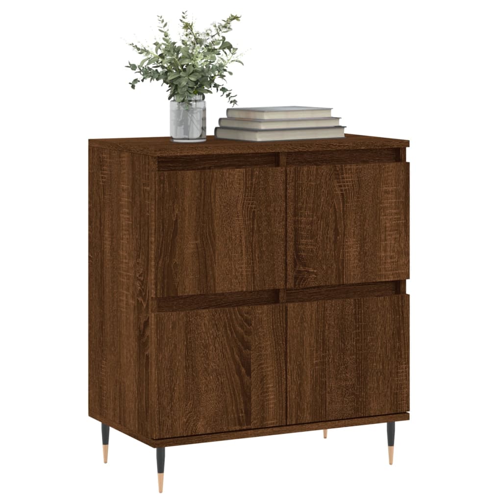 Aparador Madera Contrachapada Marrón Roble 60x35x70 Cm / Vetonek_4