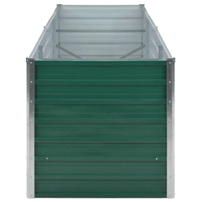Arriate De Jardín De Acero Galvanizado Verde 240x80x77 Cm_4