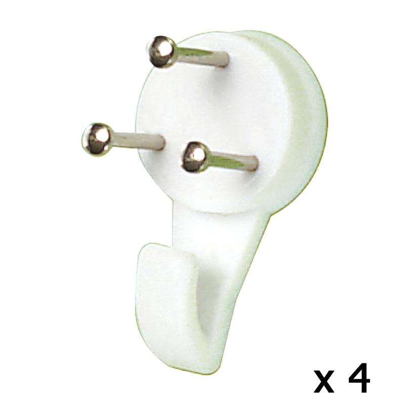 Cuelga Cuadros Gancho Pequeño (blister 4 Unidades) Clavar