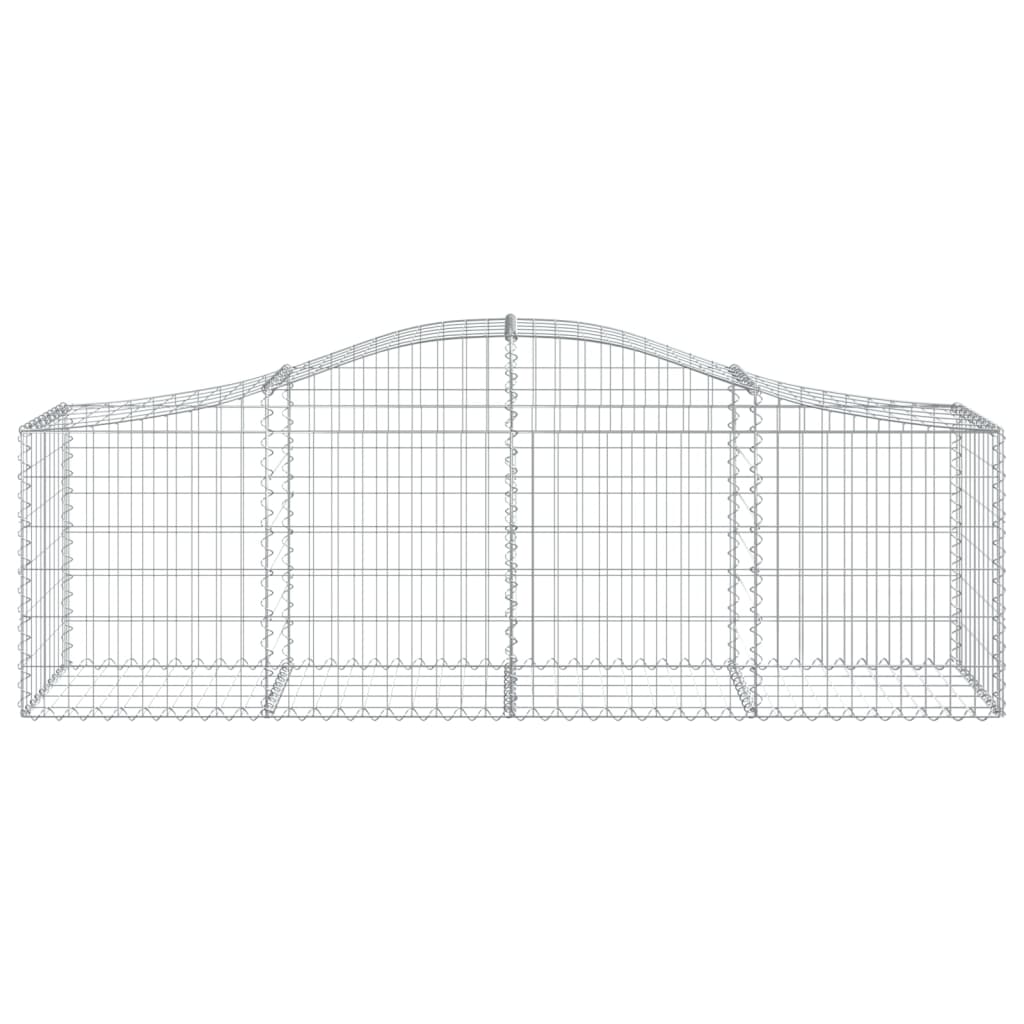 Cestas De Gaviones 50 Uds Forma De Arco Hierro 200x50x60/80 Cm_3