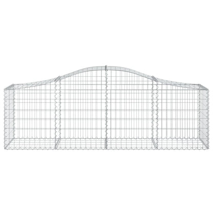 Cestas Gaviones 3 Uds Forma De Arco Hierro 200x50x60/80 Cm_3