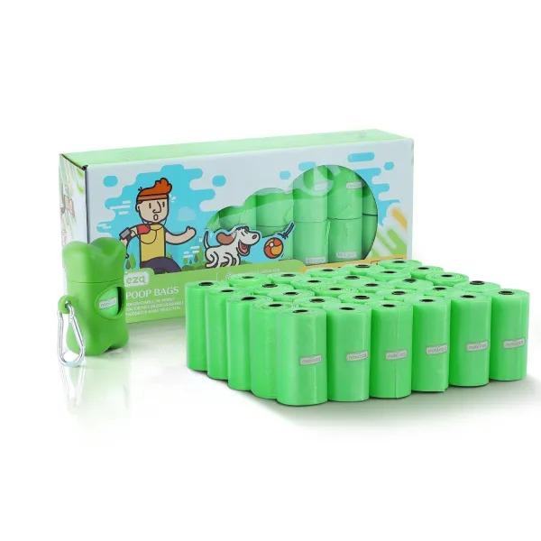 Sacos biodegradáveis ​​para cocó com dispensador 450 sacos - 30 rolos