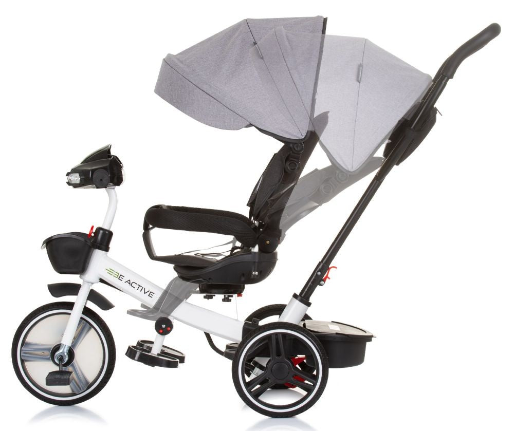 Triciclo Con Capota Y Mango Parental Be Active Grey Linen_2