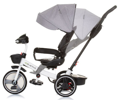 Triciclo Con Capota Y Mango Parental Be Active Grey Linen_2