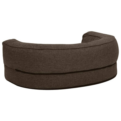 Vidaxl Colchón De Cama De Perro Ergonómico Aspecto Lino Marrón 60x42cm_3