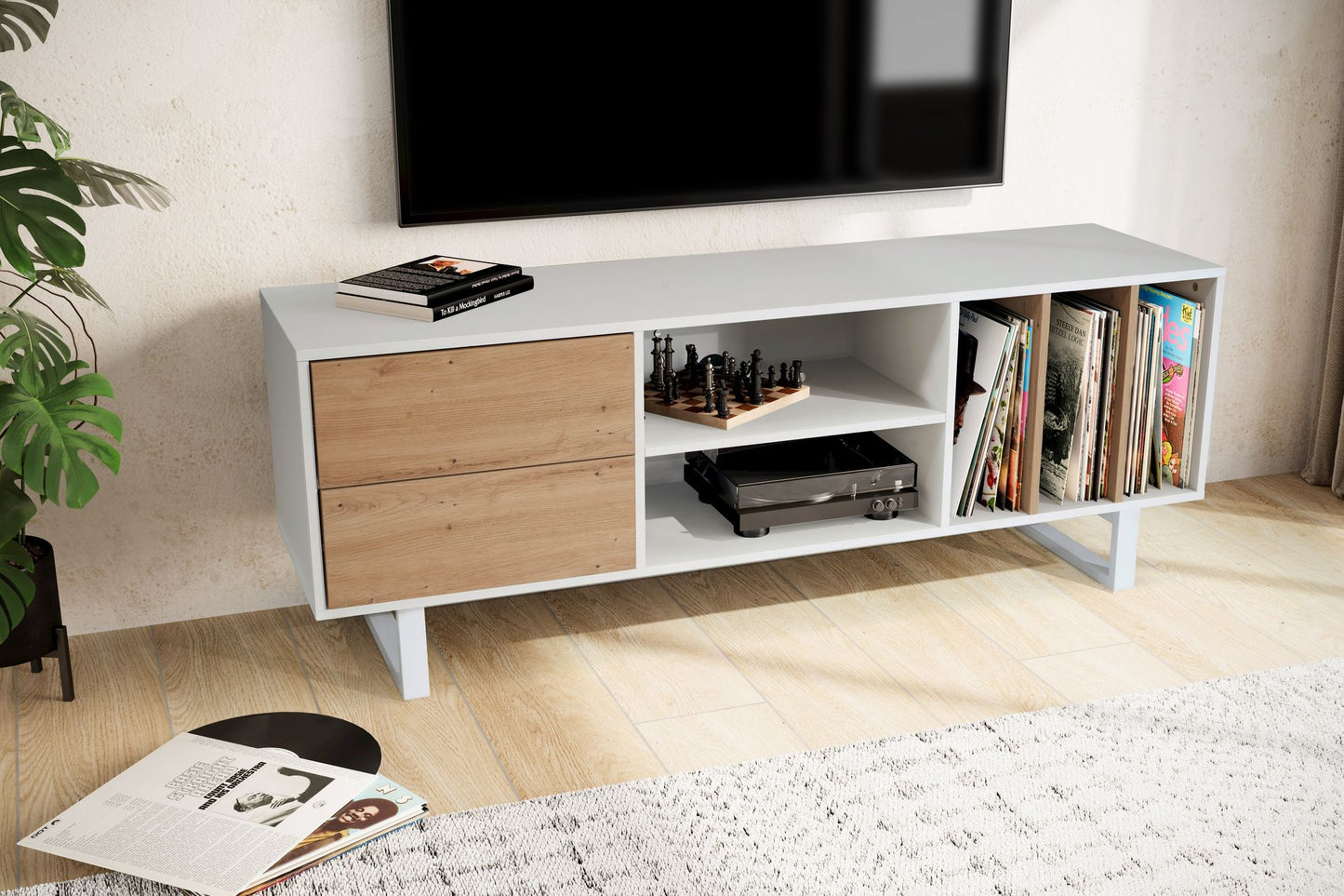 Mueble De Tv Moderno Y Funcional Modelo Wl6.812_2