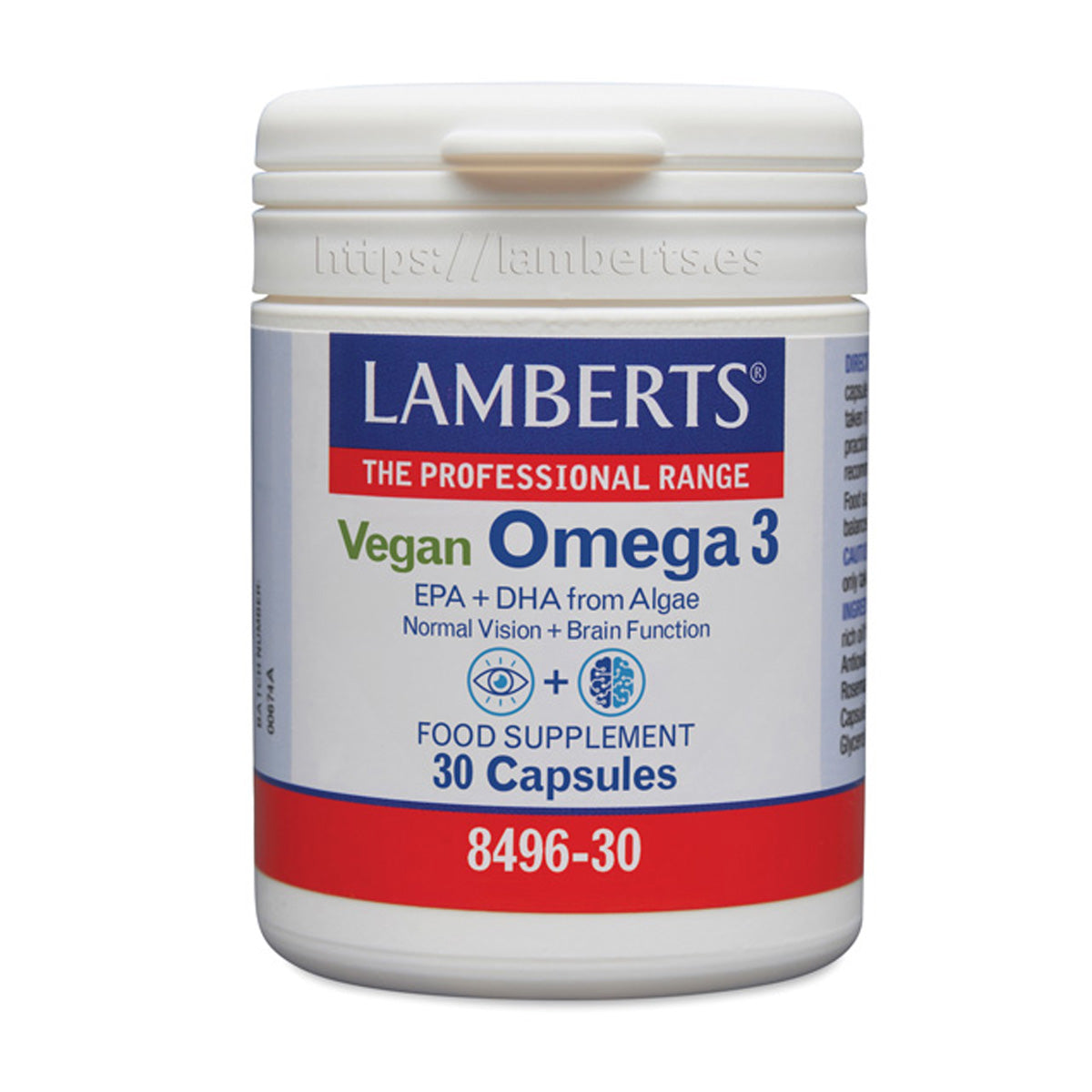 Ómega 3 Vegan – 30 Cápsulas, Lamberts