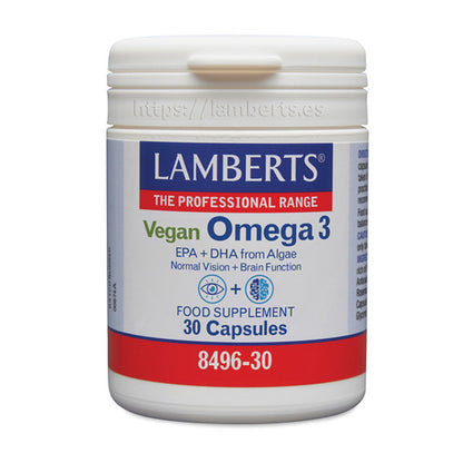 Ómega 3 Vegan – 30 Cápsulas, Lamberts