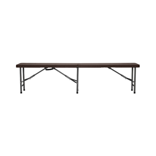Banco Plegable Catering Efecto Ratán 180x30x43cm 7house_0