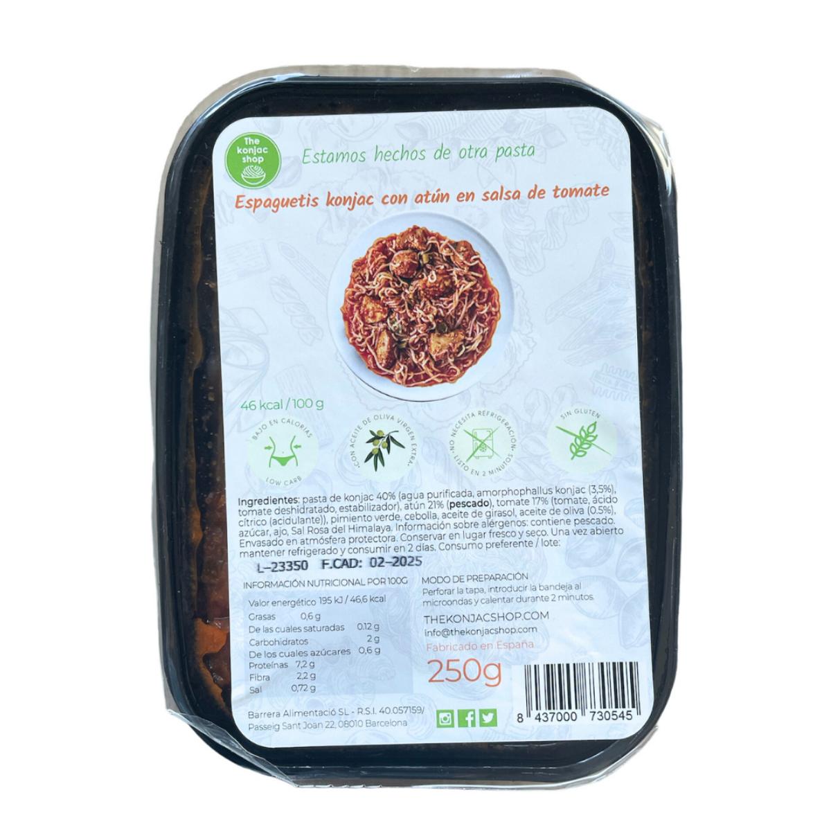 Esparguete Konjac com Atum The Konjac Shop 250g