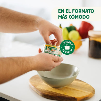Ração para gatos Wild Balance Pork and Vegetable BARF, embalagem de 6 unidades de 120g