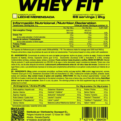 Whey Fit - 2kg - Leche Merengada - Aumenta La Masa Muscular - Masmusculo_4