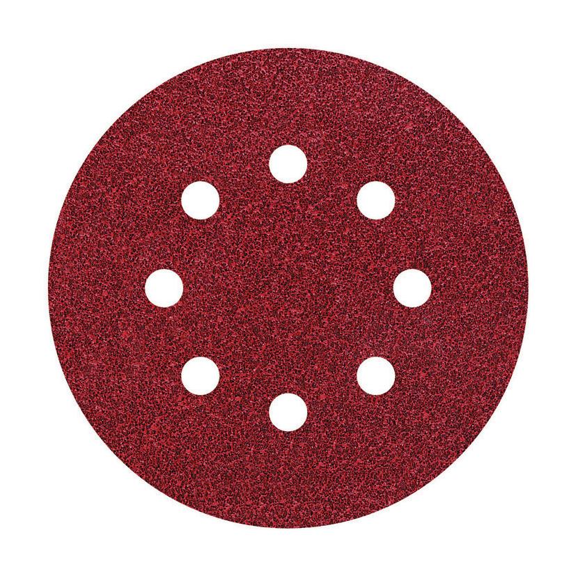 5 discos adhesivos de lijar Ø 125 mm Wolfcraft Grano 24