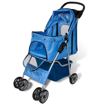 Cochecito Para Perros 15 Kg Azul_1
