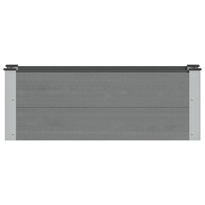 Arriate Elevado Gris 100 X 30 36 Cm Wpc Y Aluminio_2