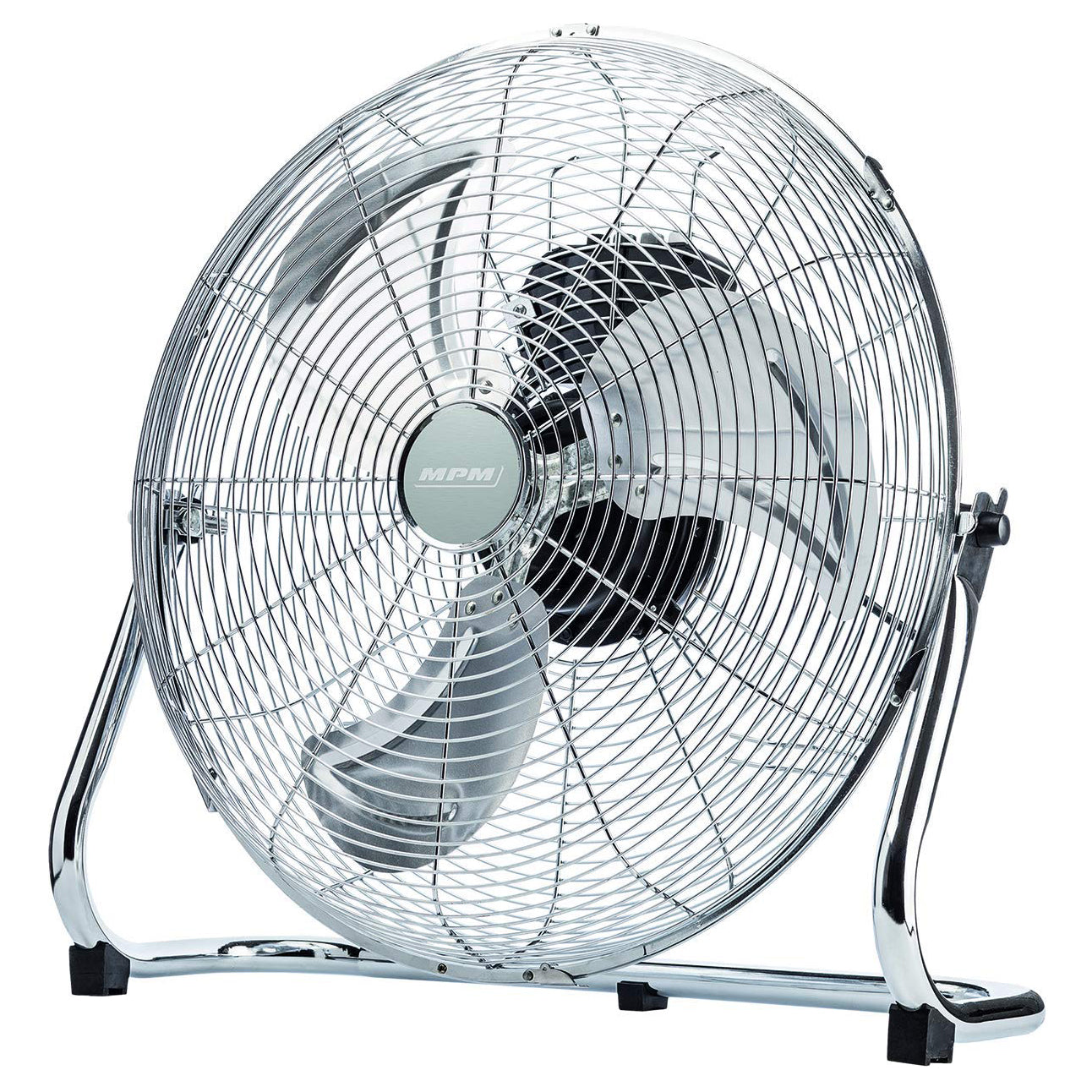 Ventilador Industrial Suelo, 45 Cm, Cuerpo Metal, 3 Aspas Metálicas, 3 Velocidades, Silencioso Mpm Mwp-01, Plata_0