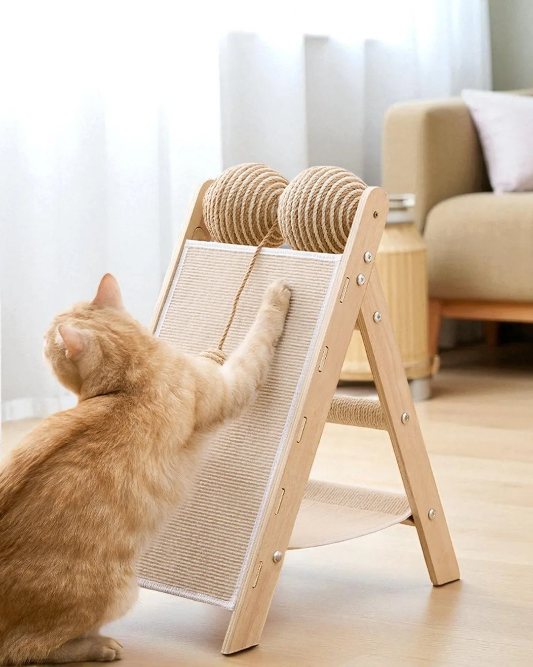 Trípode De Juego Para Gatos Costa Con Diseño Estable Y Funcional Althea Living 61x21x11.5cm_3