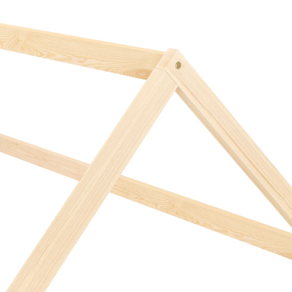 Estructura De Cama Infantil De Madera Maciza De Pino 90x200 Cm / Vetonek_4