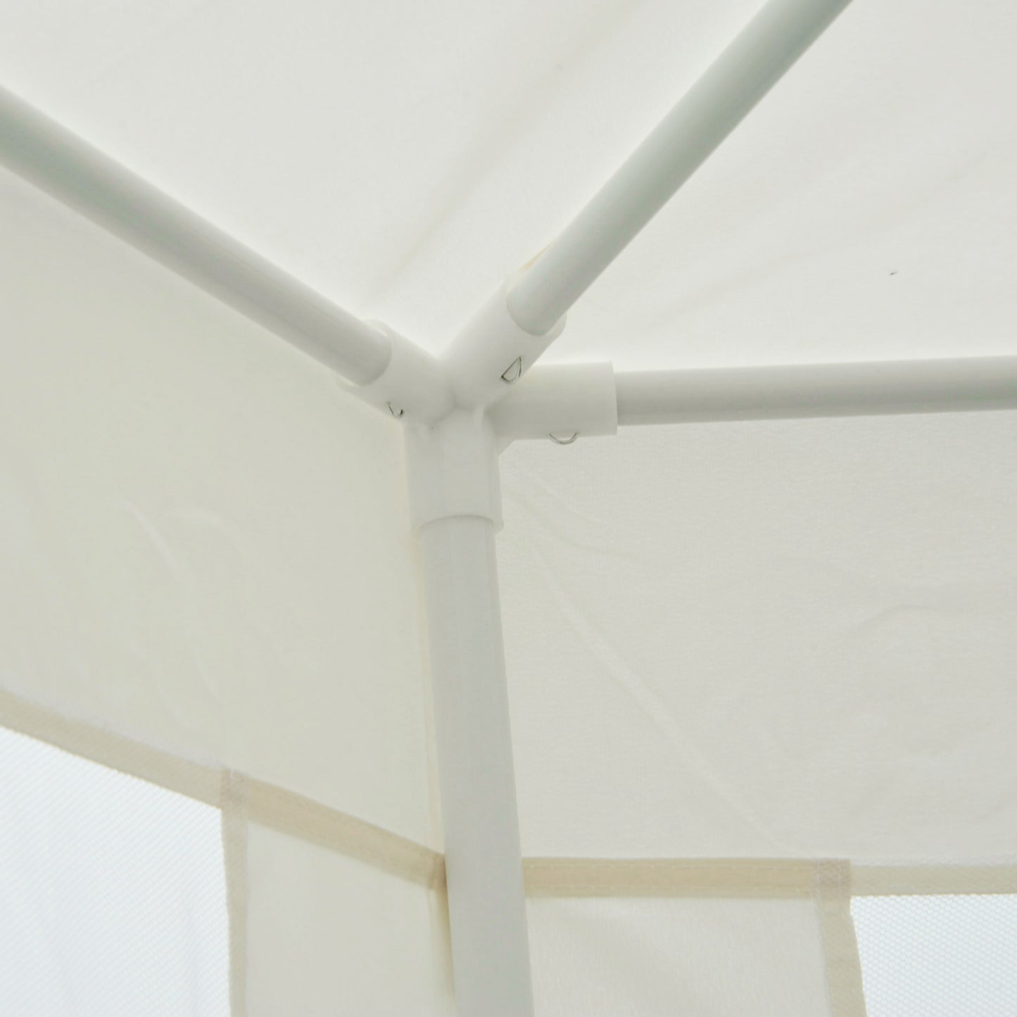 Outsunny Carpa Jardín Cenador Hexágonal Pabellón Gazebo Con Mosquitera 3 Color_3