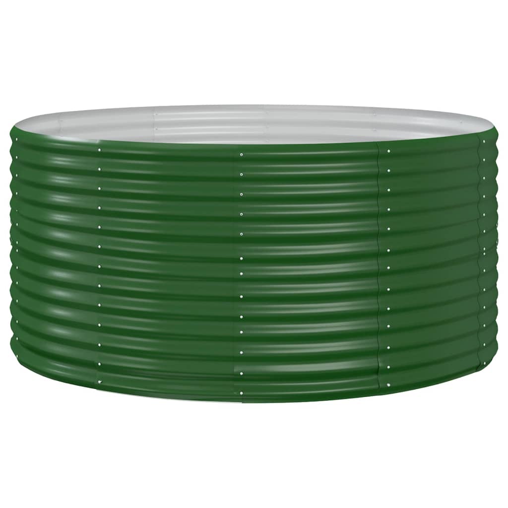 Arriate De Jardín Verde 140x140x68 Cm Acero Galvanizado_0