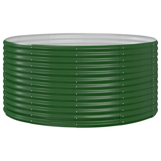 Arriate De Jardín Verde 140x140x68 Cm Acero Galvanizado_0