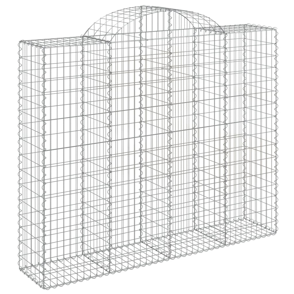 Cestas Gaviones 20 Uds Forma De Arco Hierro 200x50x160/180 Cm_2