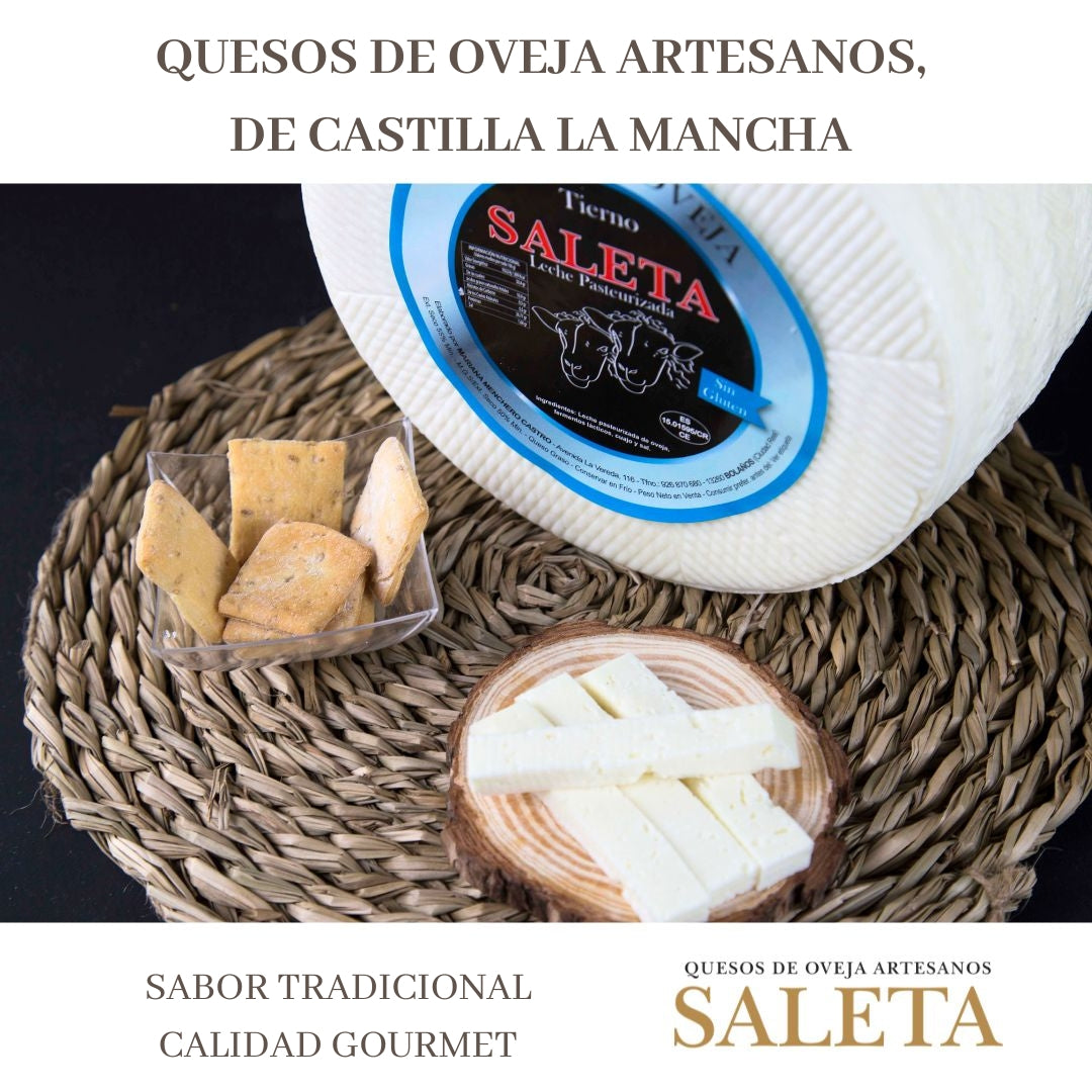 Saleta® Queso Tierno Entero De Oveja (0,5kg) | Elaboración Artesana Quesos De La Mancha_5
