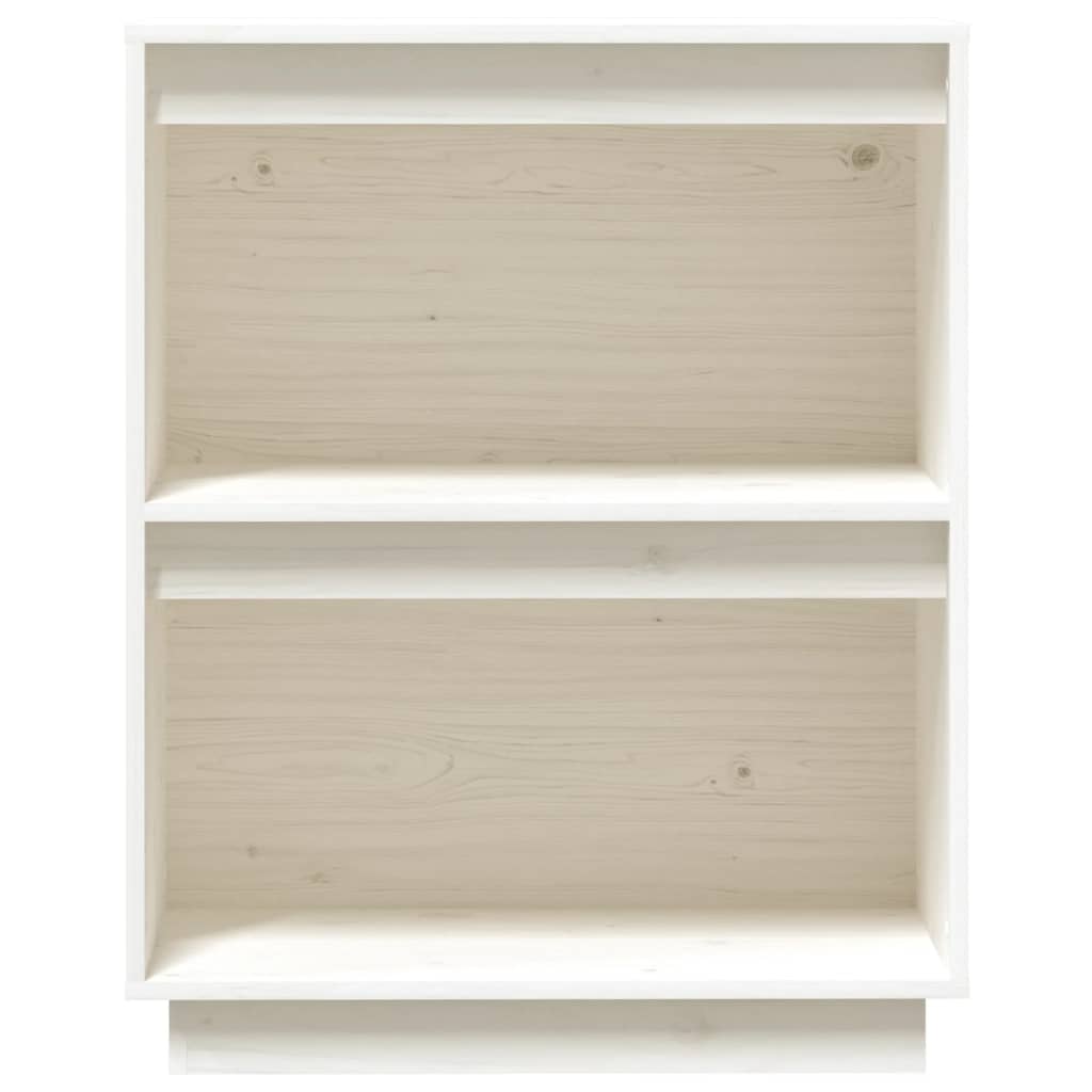 Mesa Consola De Madera Maciza De Pino Blanco 60x34x75 Cm / Vetonek_0