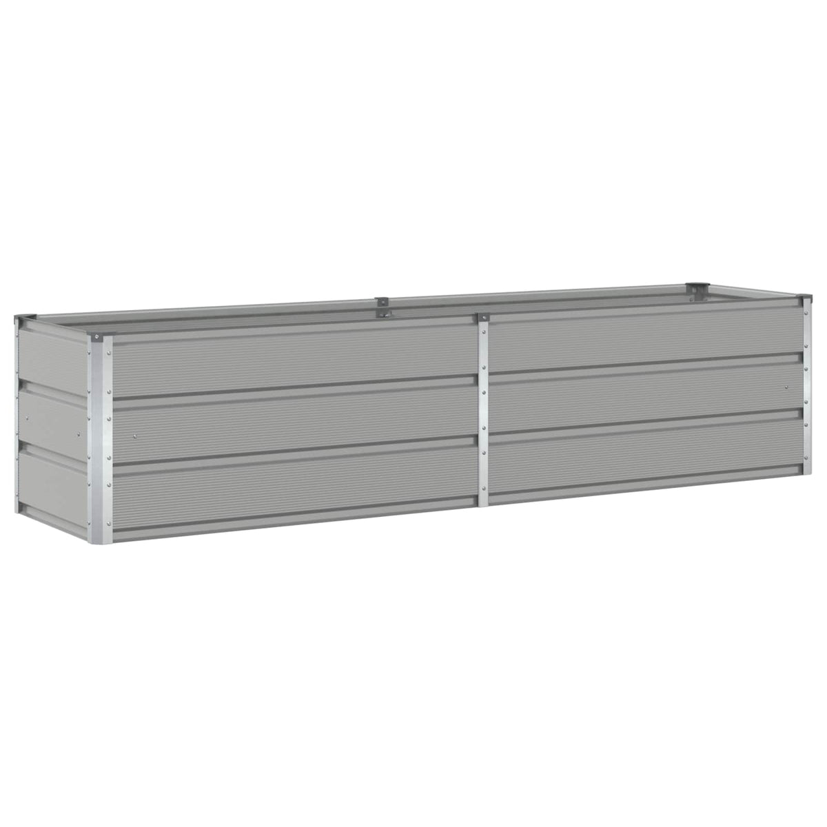 Jardinera Gris Claro 195 X 50 X 45 Cm Acero Galvanizado_0