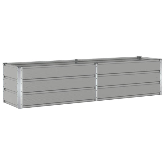 Jardinera Gris Claro 195 X 50 X 45 Cm Acero Galvanizado_0