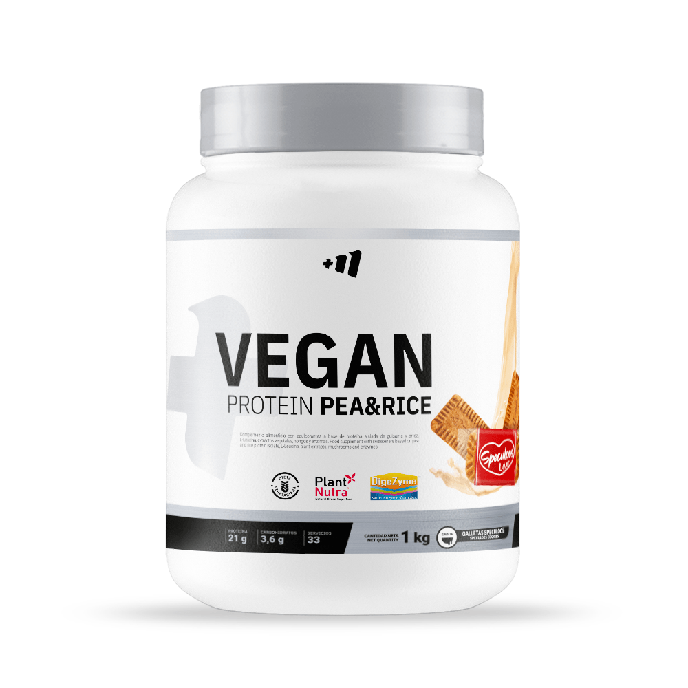 Vegan Protein Pea & Rice (guisante Y Arroz) - 1kg - Galletas Speculoos - Proteína Vegana - Masmusculo_0